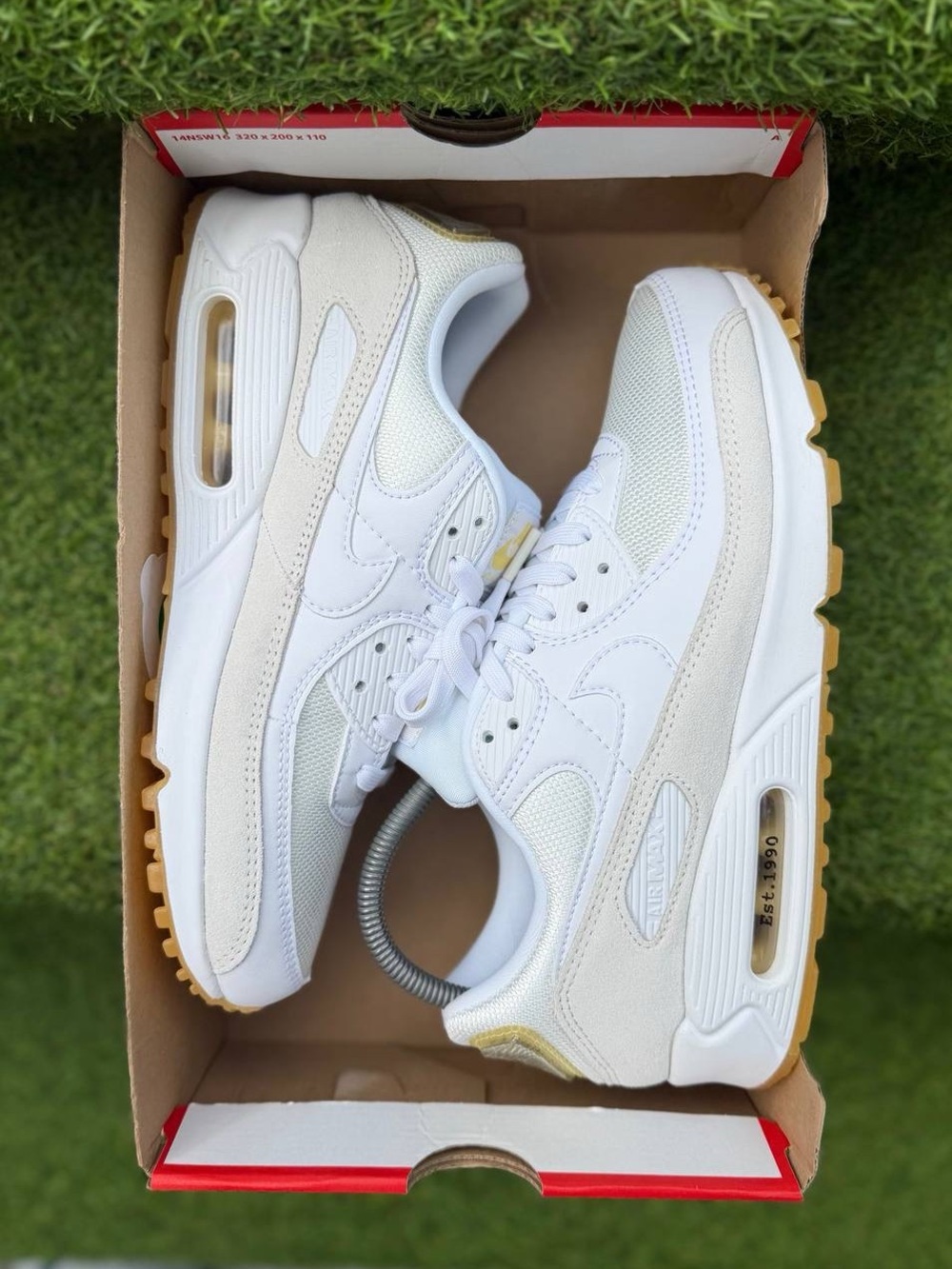 Brand New Nike Air Max 90 SE Shoes Marion Frank Rudy Summit White